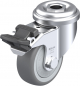 Preview: Swivel castors with “stop-fix” brake Ball-bearing KF