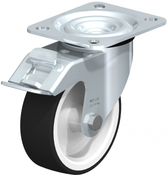 Swivel castors with “stop-fix” Plain-bore G