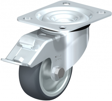 Lenkrollen mit Feststeller „stop-fix“ mit Gleitlager G