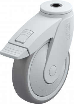 Roulettes avec blocage "stop-fix" roulement à billes KF