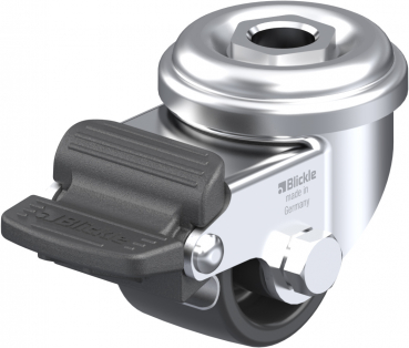 Roulettes avec blocage "stop-fix" moyeu lisse G