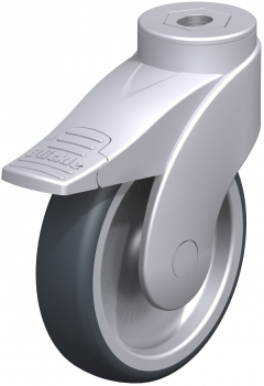 Roulettes avec blocage "stop-fix" moyeu lisse G