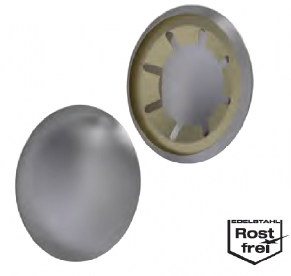 STARLOCK® cap made from stainless steel