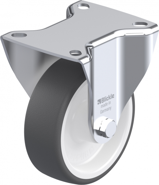 Fixed castors Plain-bore G