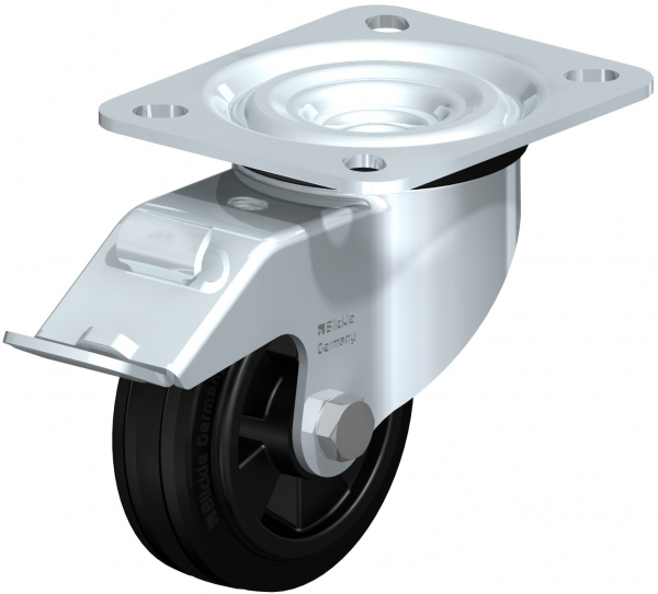 Swivel castors with “stop-fix” Roller bearing R