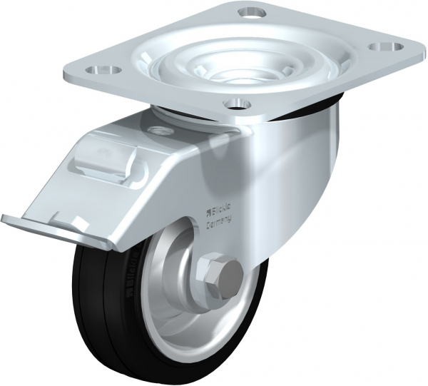 Roulettes avec blocage "stop-fix" Roulement à rouleaux R