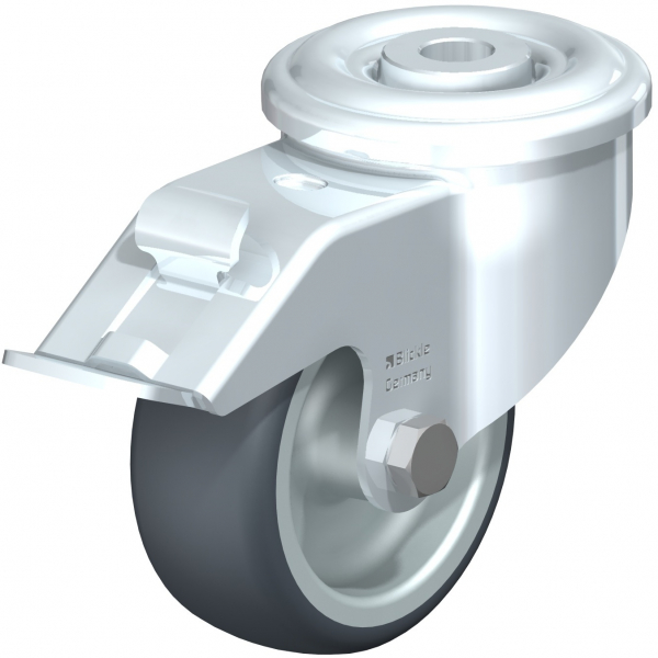 Roulettes avec blocage "stop-fix" moyeu lisse G