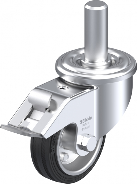 Roulettes avec blocage "stop-fix" Roulement à rouleaux R