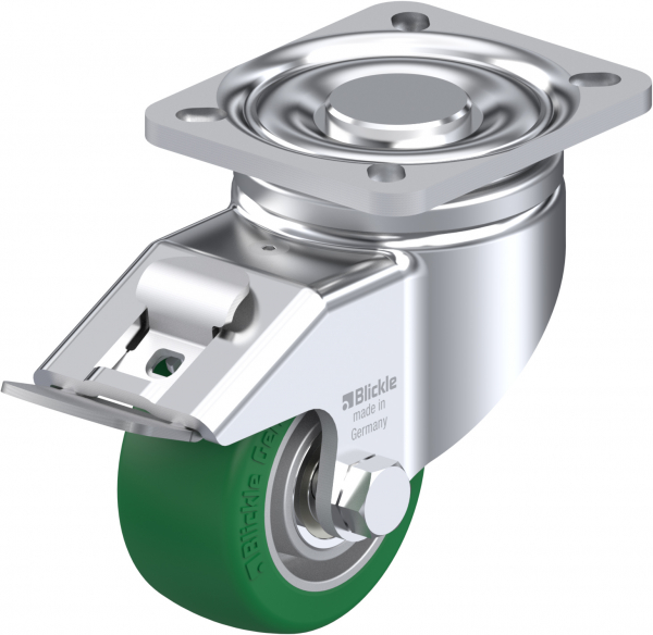 Swivel castors with “stop-fix” brake Ball-bearing K