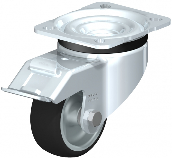 Lenkrollen mit Feststeller „stop-fix“ mit Gleitlager G