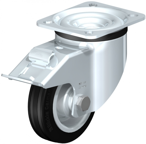 Roulettes avec blocage "stop-fix" Roulement à rouleaux R