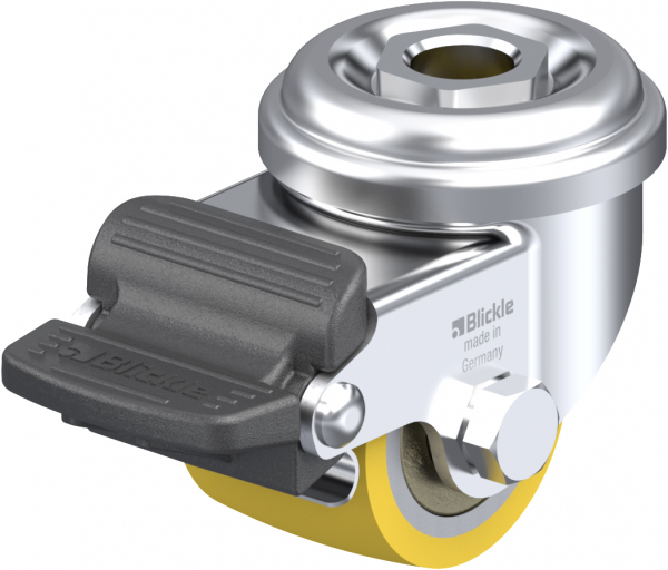 Swivel castors with “stop-fix” brake Ball-bearing K