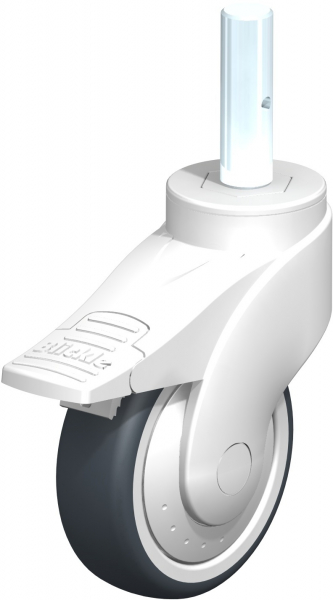 Roulettes avec blocage "stop-fix" roulement à billes KF